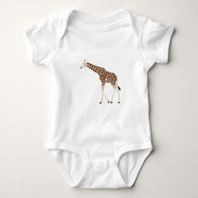 Giraffe Jungle Safari Animal T Shirt (Framsida)