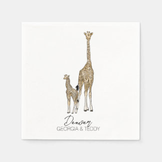 giraffe-kackaj pappersservett