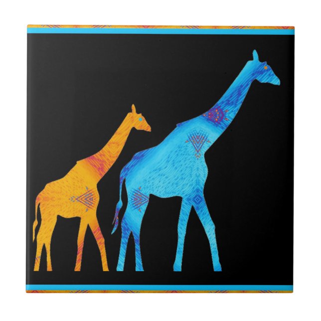 Giraffe Kakelplatta (Framsidan)