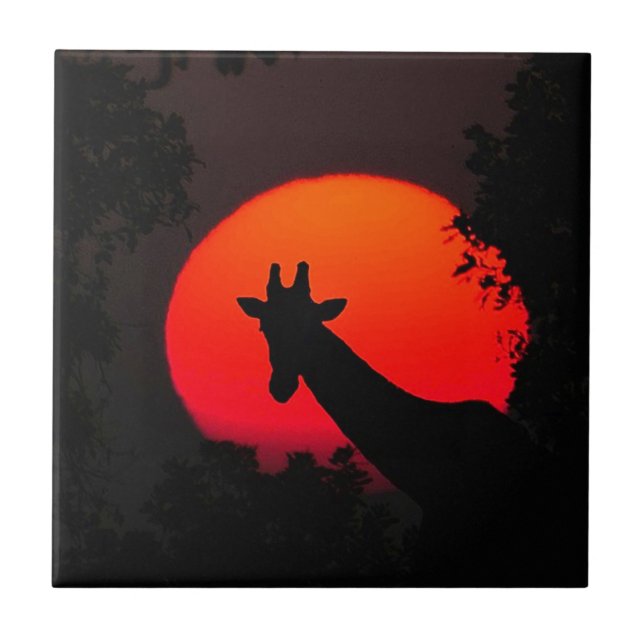 Giraffe Kakelplatta (Framsidan)