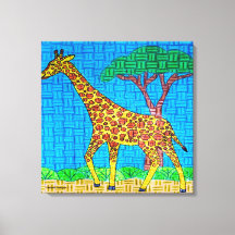 Giraffe - Kanvastrycket