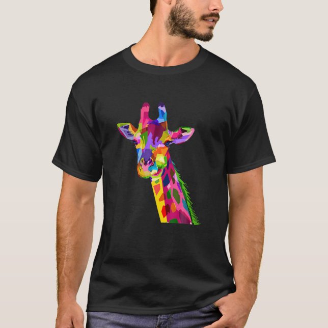 Giraffe Kärlek Animal Kärlek Giraffe T Shirt (Framsida)
