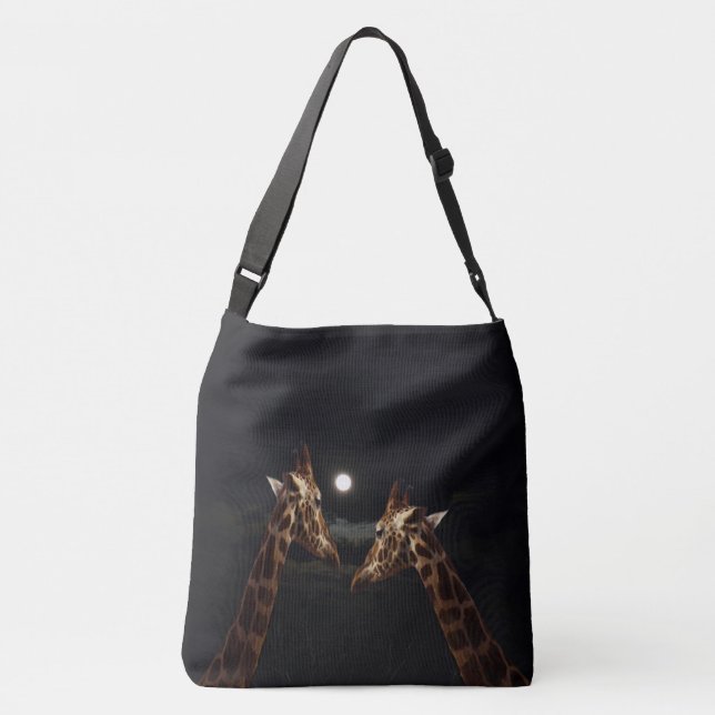 Giraffe Kärlek i månljuset, Axelväska (Baksida)