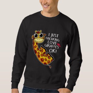 Giraffe Kärlek Lång Ärmad Tröja