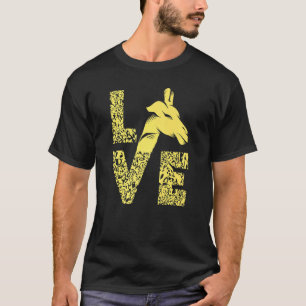 Giraffe Kärlek Tallest Ruminant Camelopard Safari T Shirt