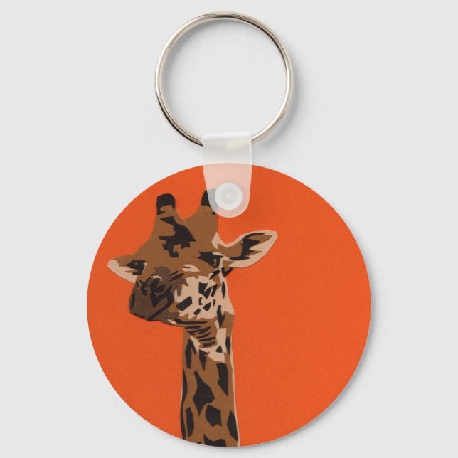 Giraffe Keychain Nyckelring (Framsida)