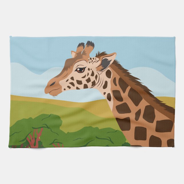 Giraffe Kökshandduk (Horisontell)