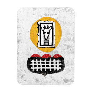 Giraffe kommer om du kyler magnet