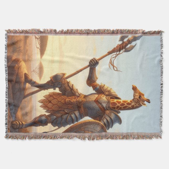 Giraffe-krigare Filt (Framsidan)