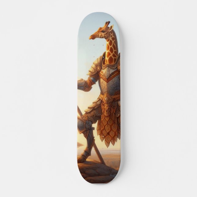 Giraffe-krigare Mini Skateboard Bräda 18,5 Cm (Framsida)