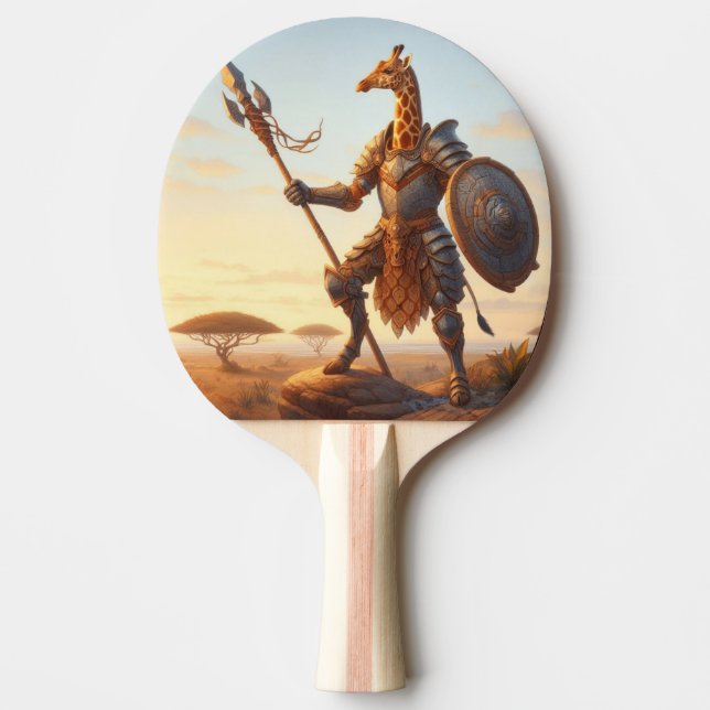 Giraffe-krigare Pingisracket (Framsidan)