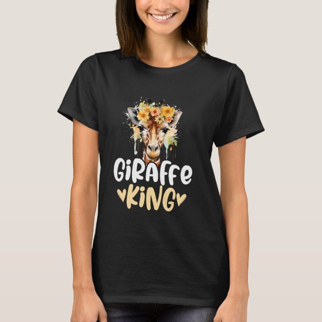 Giraffe Kung Giraffe T Shirt (Framsida)