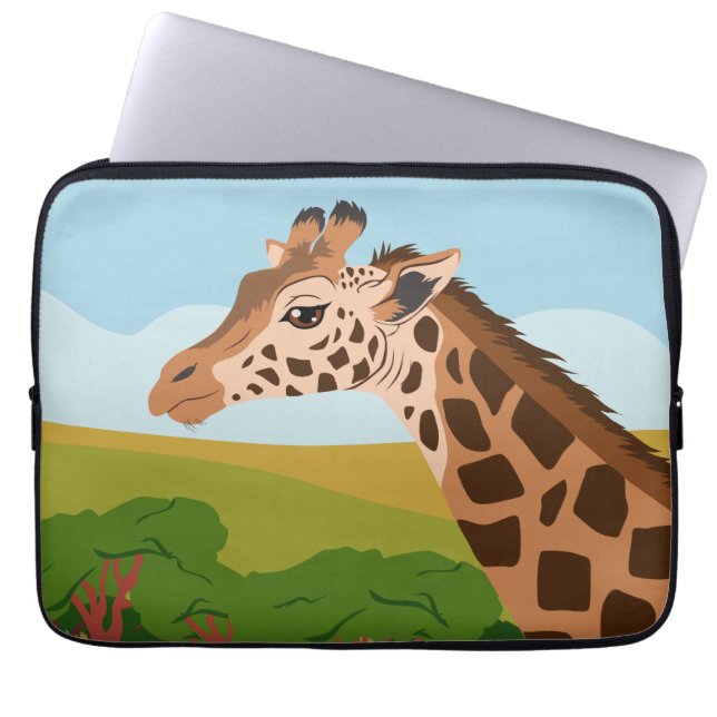 Giraffe Laptop Sleeve (Framsidan)