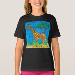 Giraffe (levande) - Flickans grundläggande T-Shirt