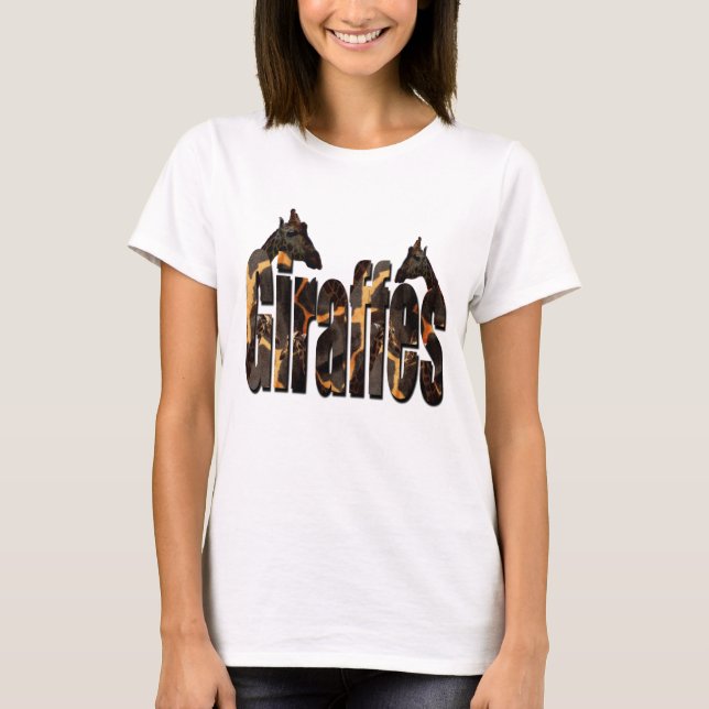 Giraffe-Logotyp med Giraffes T-shirt (Framsida)