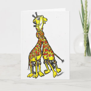 GIRAFFE LOVE KORT