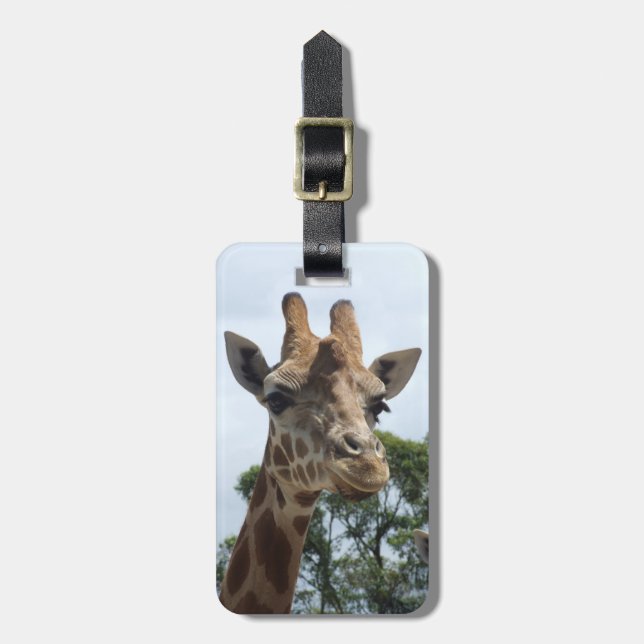 Giraffe Luggage Tag Bagagebricka (Vertikal Framsida)