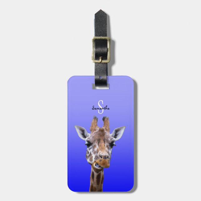 Giraffe Luggage tag Bagagebricka (Vertikal Framsida)