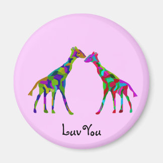 Giraffe Luv Magnets Magnet