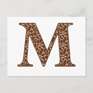 Giraffe M Vykort