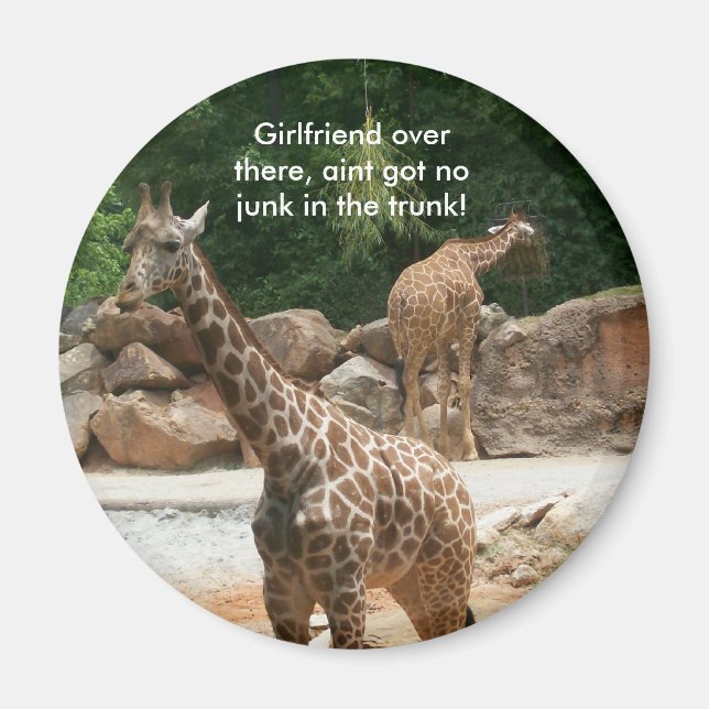 Giraffe Magnet - Anpassad (Framsidan)