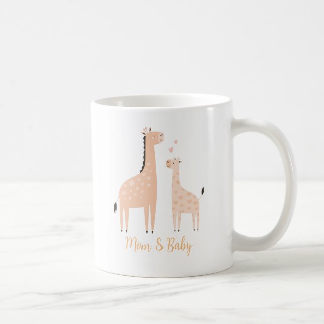 Giraffe Mamma & Baby Kaffemugg (Höger)