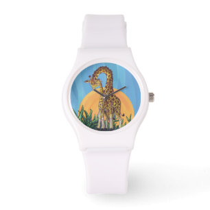 Giraffe Mamma och Baby Armbandsur