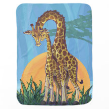 Giraffe Mamma och Baby