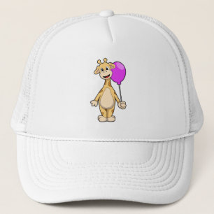 Giraffe med Balloon Keps