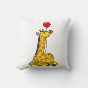 Giraffe med Balloon Kudde