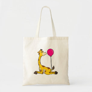 Giraffe med Balloon Tygkasse