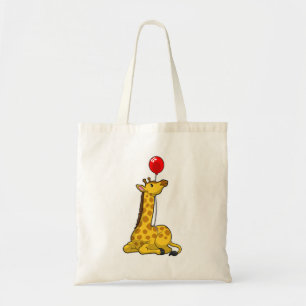 Giraffe med Balloon Tygkasse