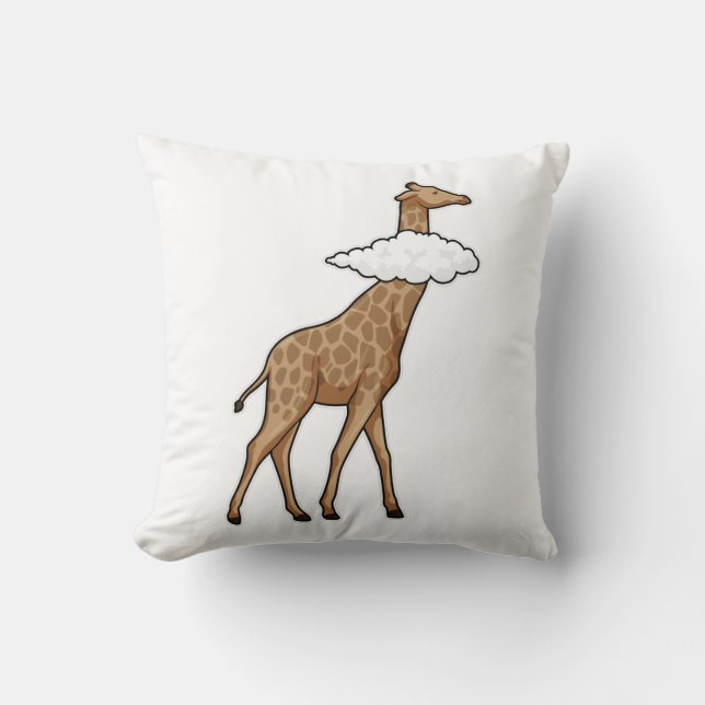 Giraffe med Cloud Kudde (Framsida)
