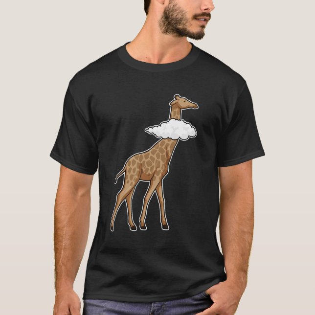 Giraffe med Cloud T Shirt (Framsida)