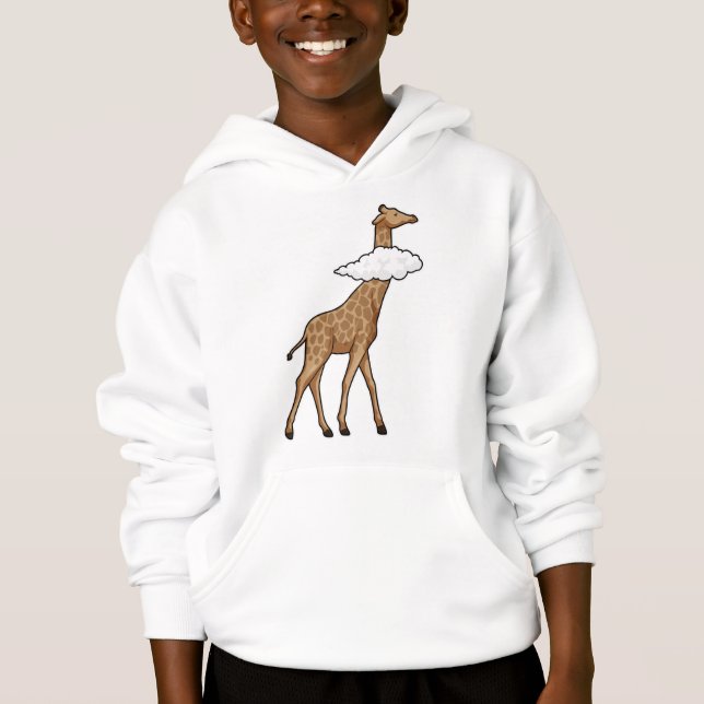 Giraffe med Cloud T Shirt (Framsida)