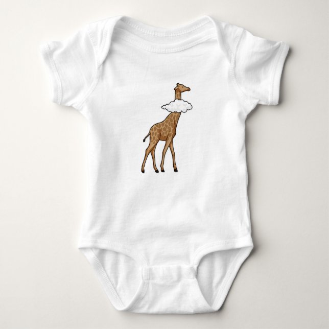 Giraffe med Cloud T Shirt (Framsida)