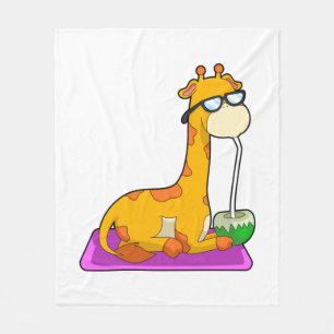 Giraffe med Coconut Fleecefilt