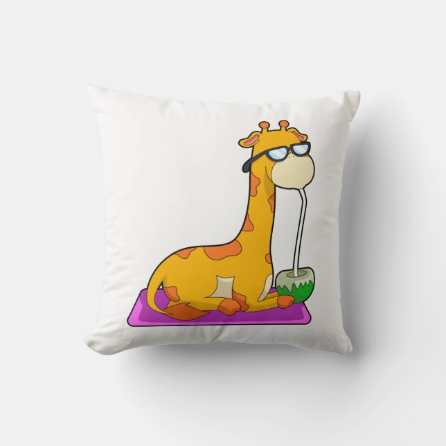 Giraffe med Coconut Kudde (Framsida)