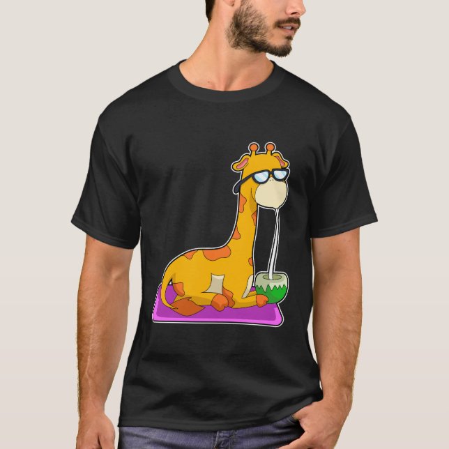 Giraffe med Coconut T Shirt (Framsida)