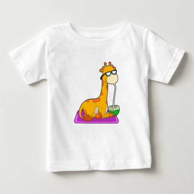 Giraffe med Coconut T Shirt (Framsida)