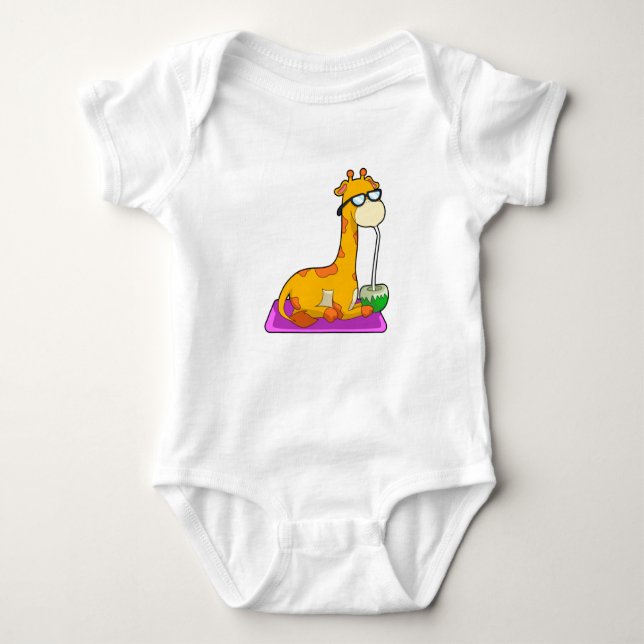 Giraffe med Coconut T Shirt (Framsida)