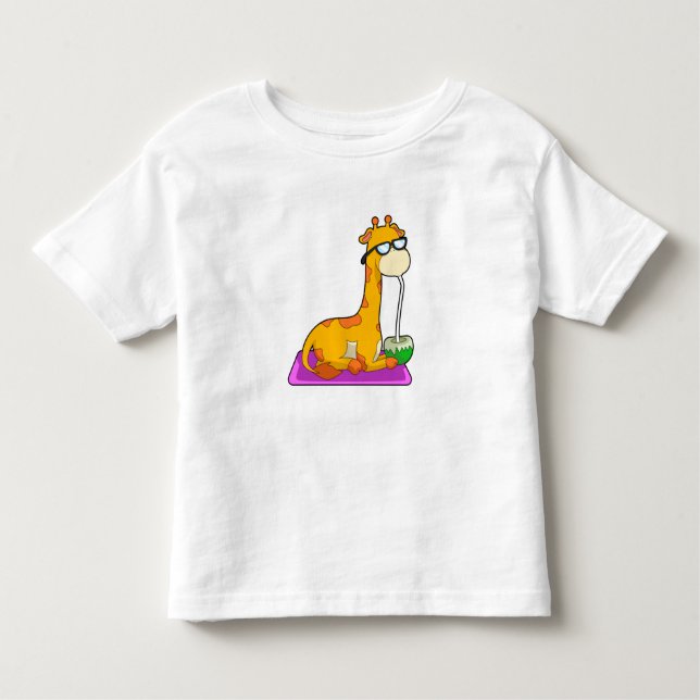 Giraffe med Coconut T Shirt (Framsida)