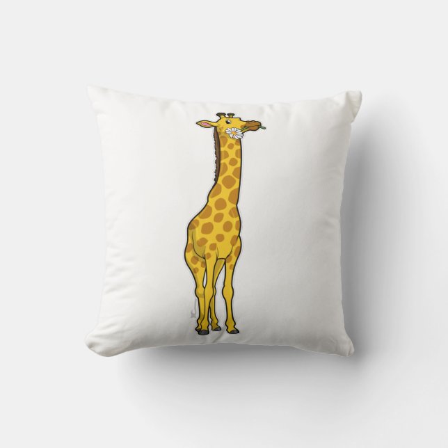 Giraffe med Daisy Kudde (Framsida)