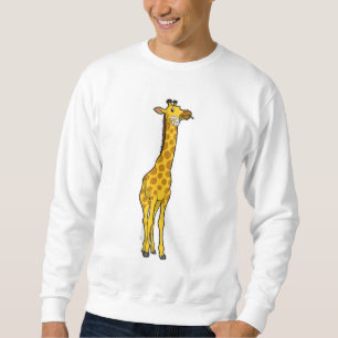 Giraffe med Daisy Lång Ärmad Tröja