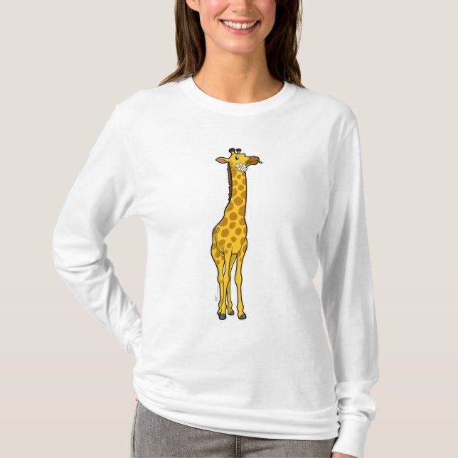 Giraffe med Daisy T Shirt (Framsida)