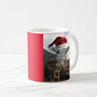 Giraffe med Jultomten Hat till jul Kaffemugg
