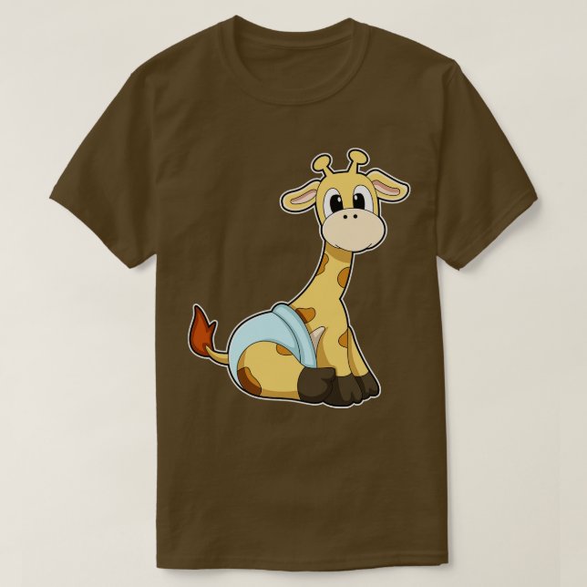 Giraffe med kalsonger t shirt (Design framsida)