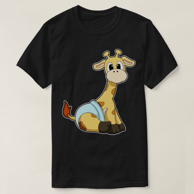 Giraffe med kalsonger t shirt (Design framsida)
