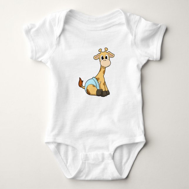 Giraffe med kalsonger t shirt (Framsida)