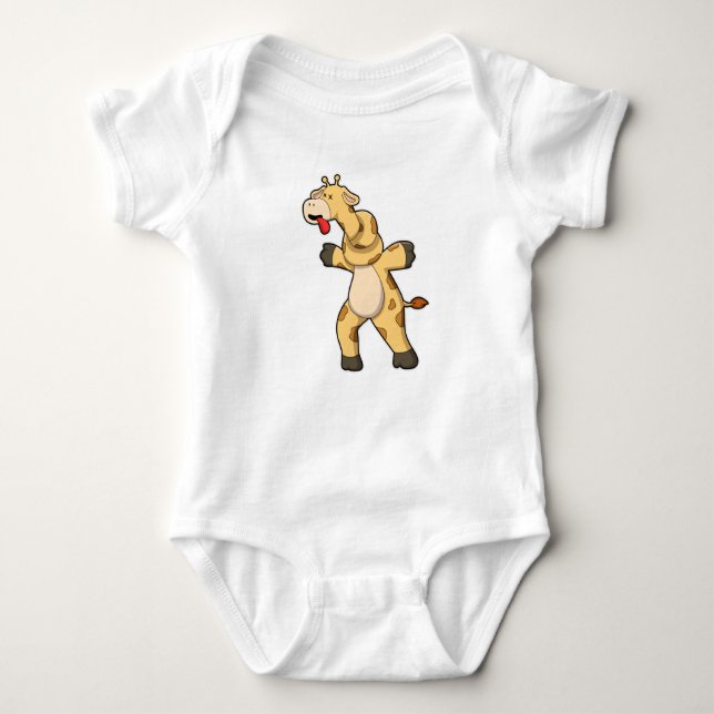 Giraffe med Knot i Nacke T Shirt (Framsida)